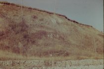 Looking up the Crab Tree Farm bluffs